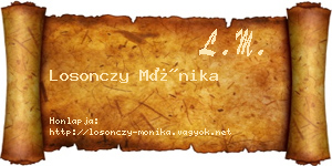 Losonczy Mónika névjegykártya