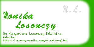 monika losonczy business card